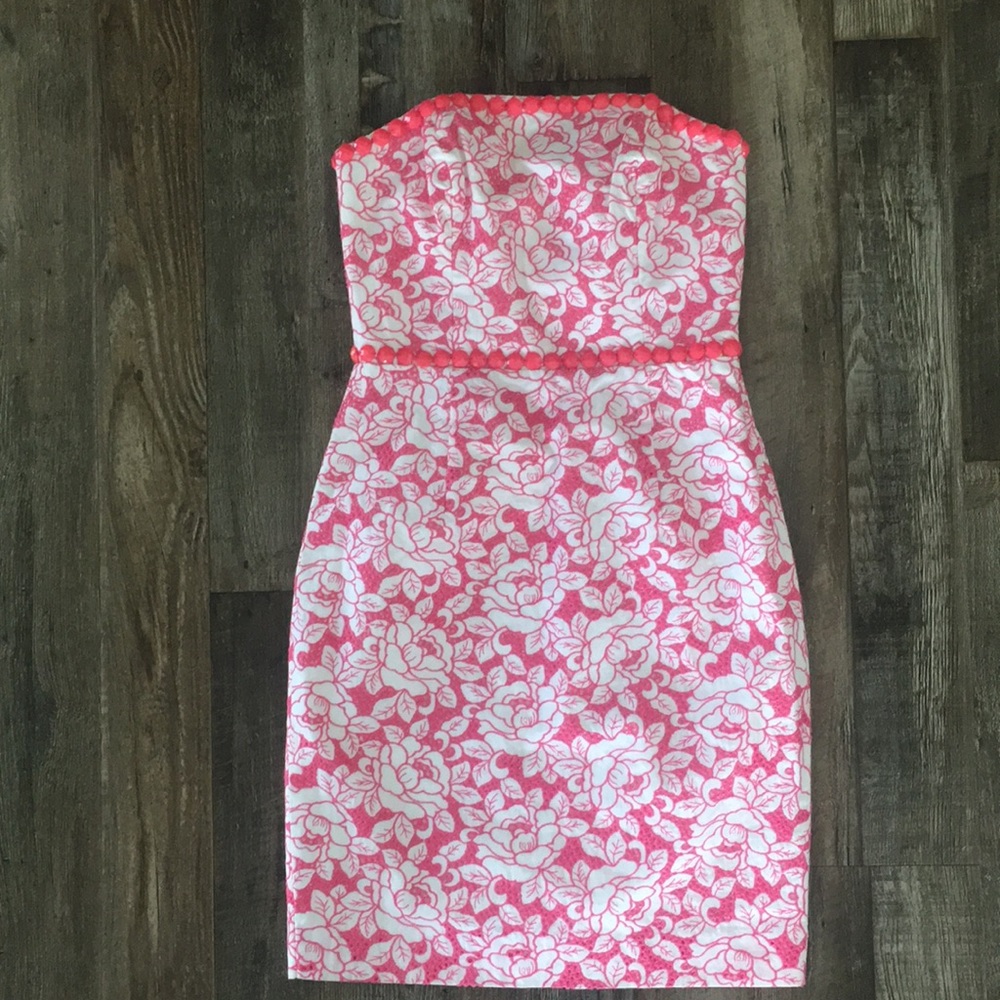 Lilly Pulitzer strapless dress🌸🌸